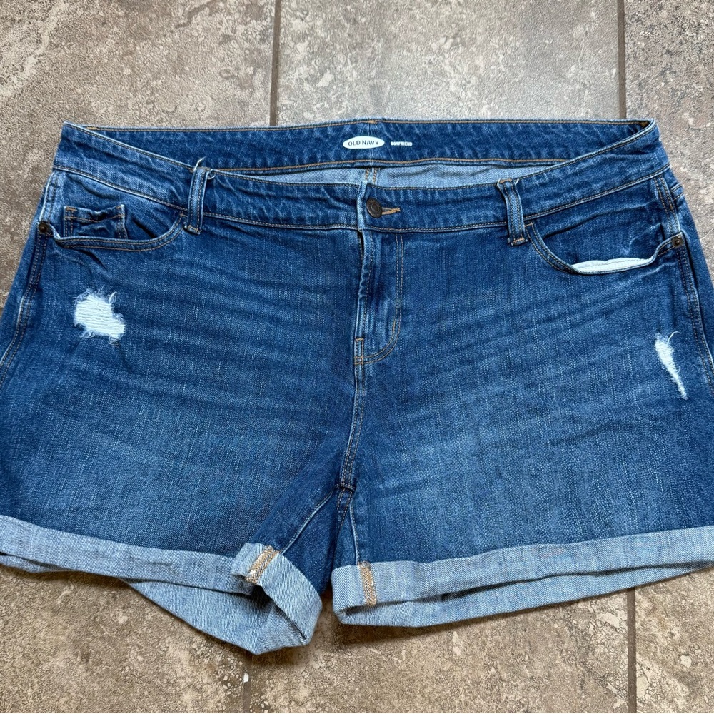 Old Navy Women's Distressed Blue Jean Shorts